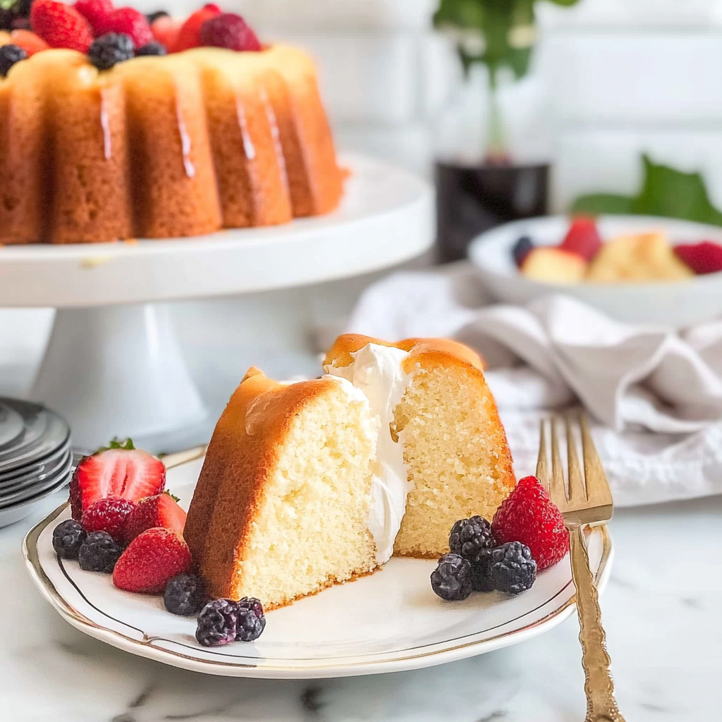 Recipe preparation for cream cheese pound cake