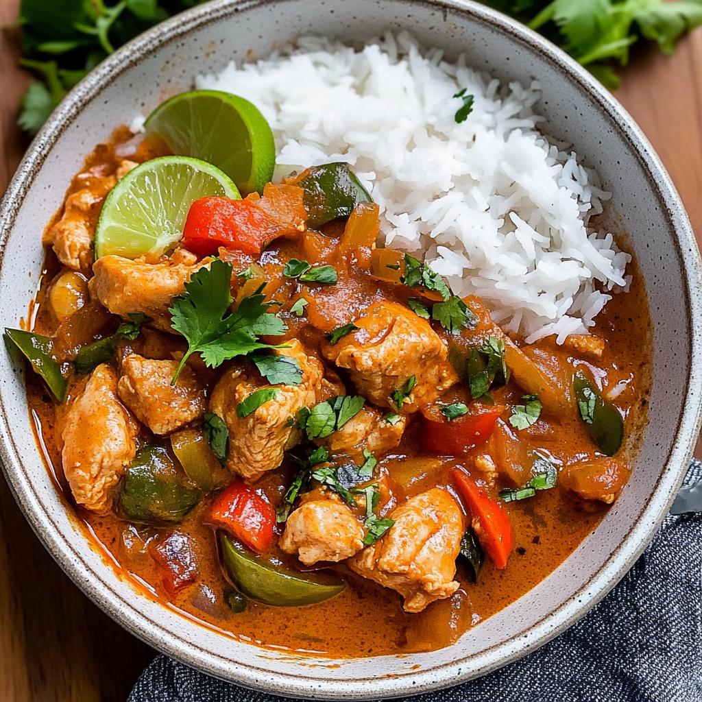 Recipe preparation for panang curry