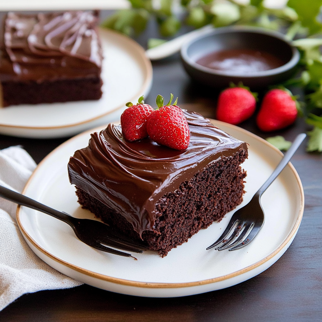 Recipe preparation for chocolate cake recipe