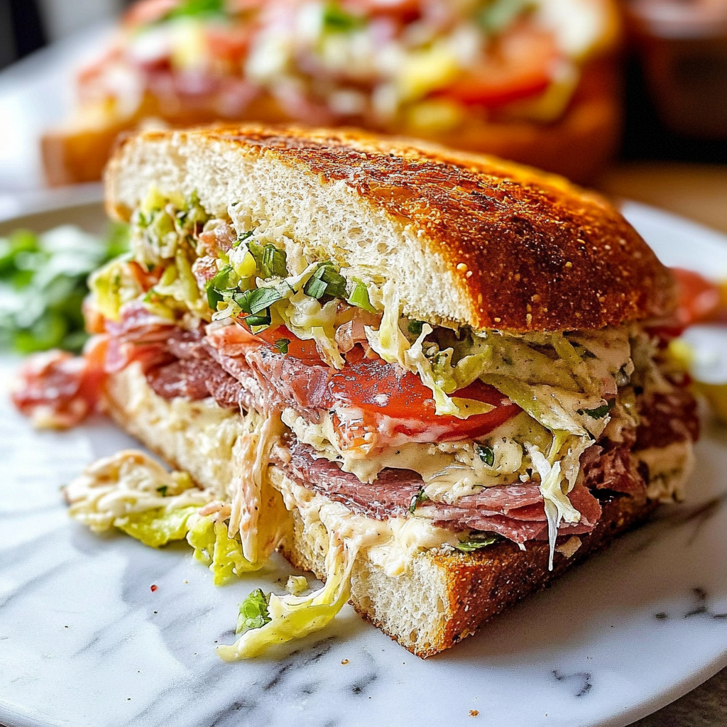 Recipe preparation for italian sandwich