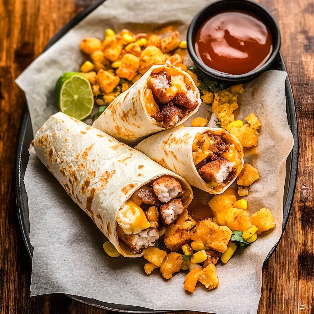 Recipe preparation for breakfast burrito