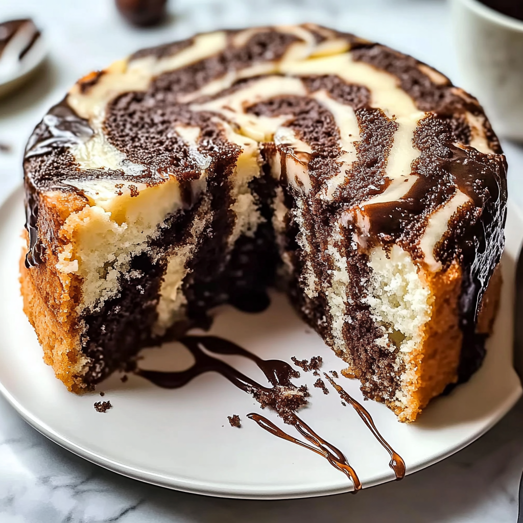Recipe preparation for marble cake