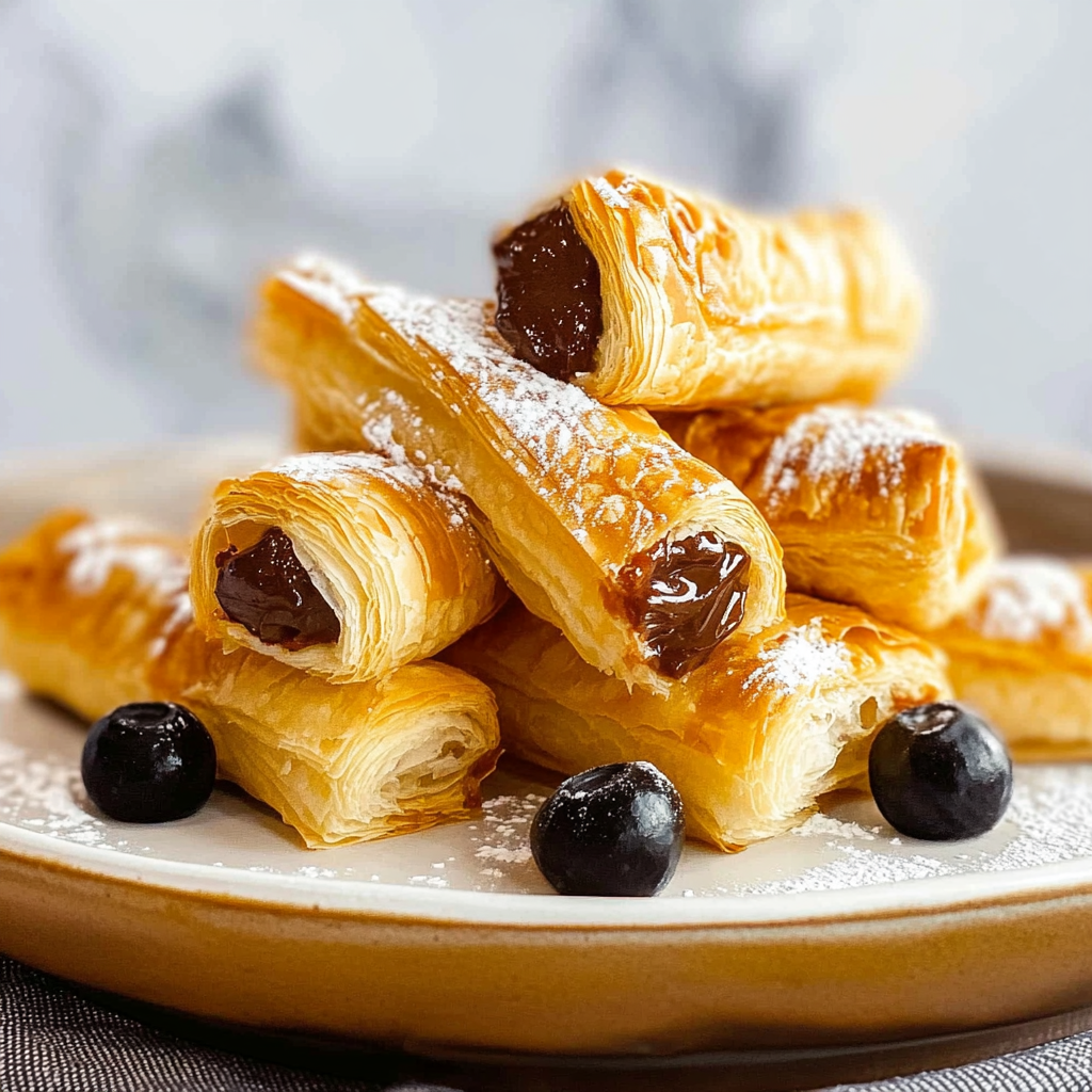 Recipe preparation for puff pastry dessert