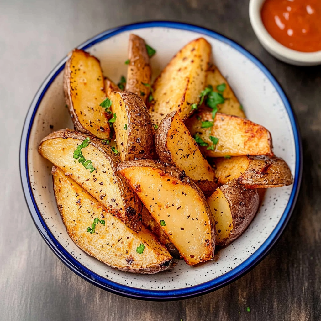Recipe preparation for homemade potato wedges