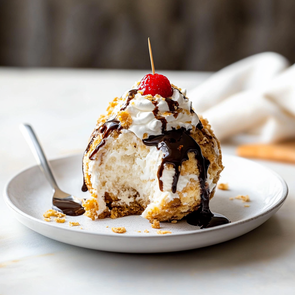 Recipe preparation for fried ice cream
