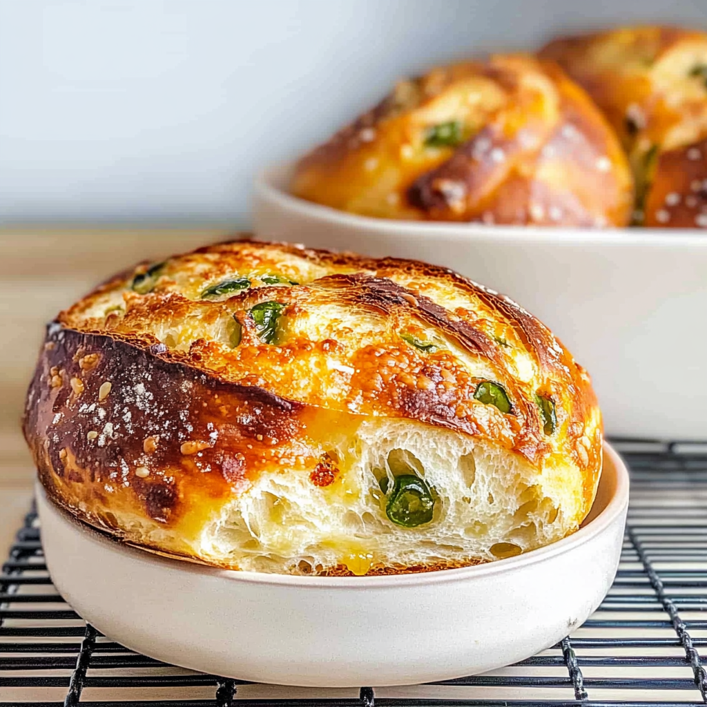 Recipe preparation for cheddar jalapeno sourdough bread