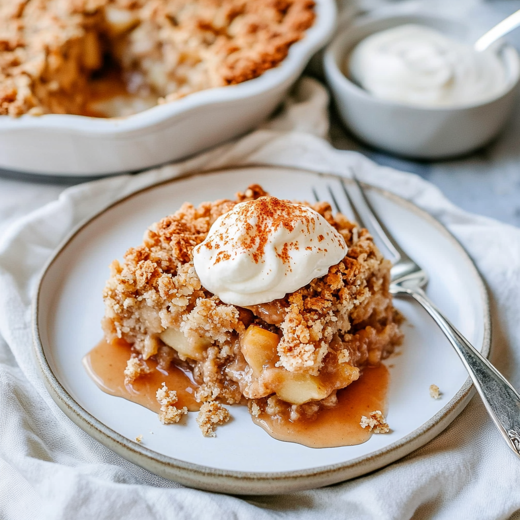 Recipe preparation for apple crumble