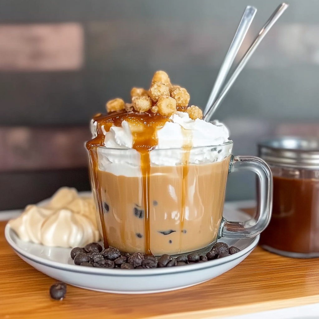 Recipe preparation for iced caramel macchiato recipe