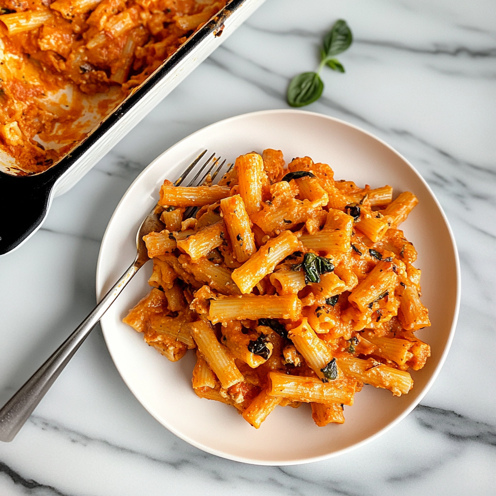 Recipe preparation for baked pasta