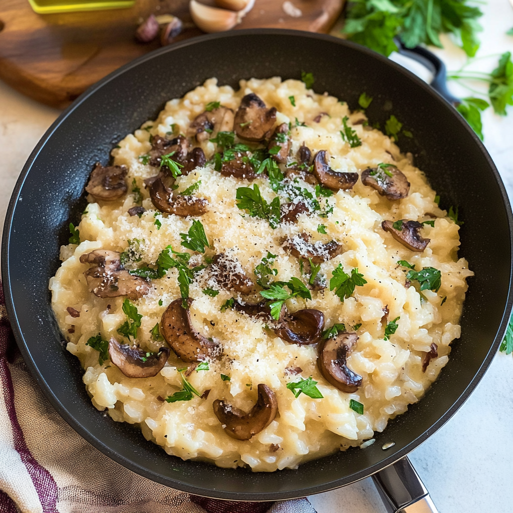 Recipe preparation for risotto recipes