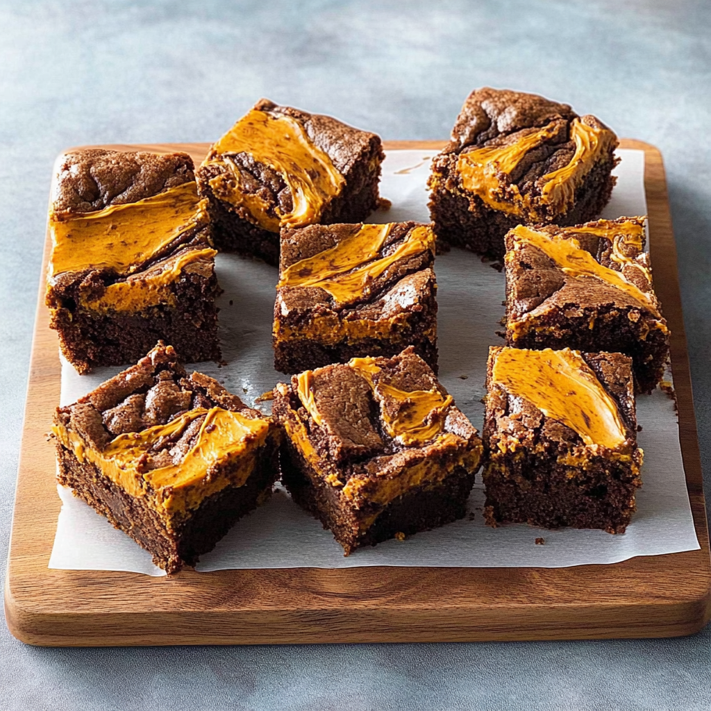 Recipe preparation for pumpkin brownies