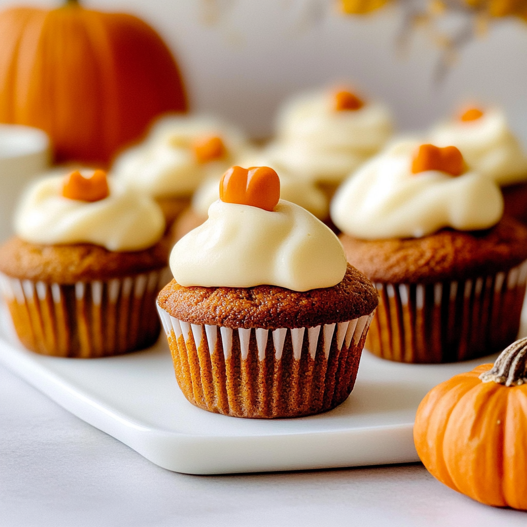 Recipe preparation for pumpkin cupcakes