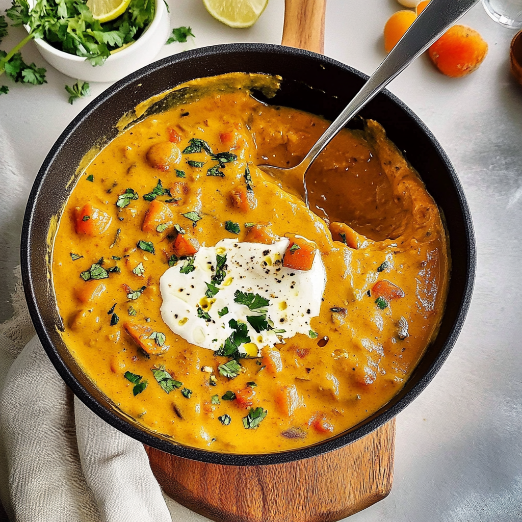 Recipe preparation for pumpkin curry