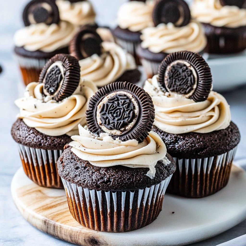 Recipe preparation for oreo cupcakes