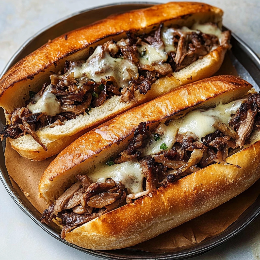 Recipe preparation for philly cheese steak