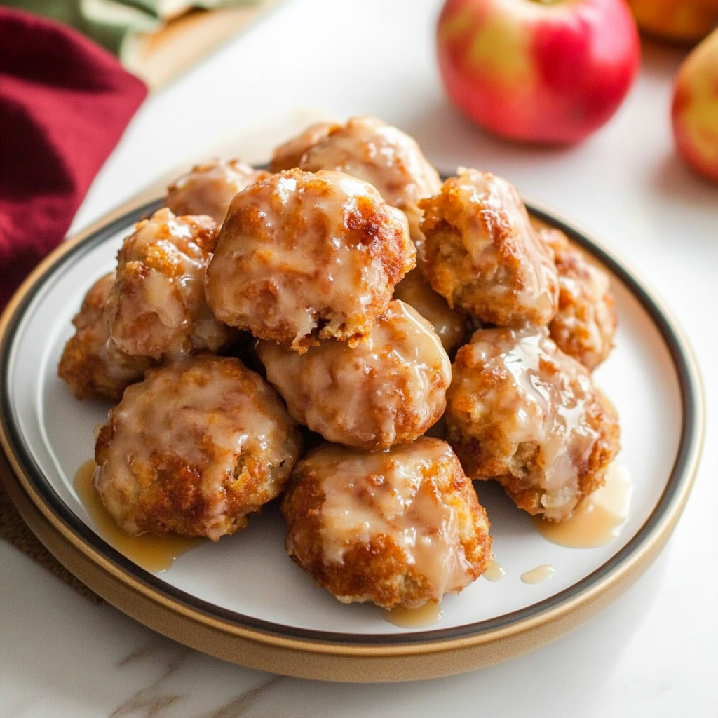 Recipe preparation for apple fritter bites
