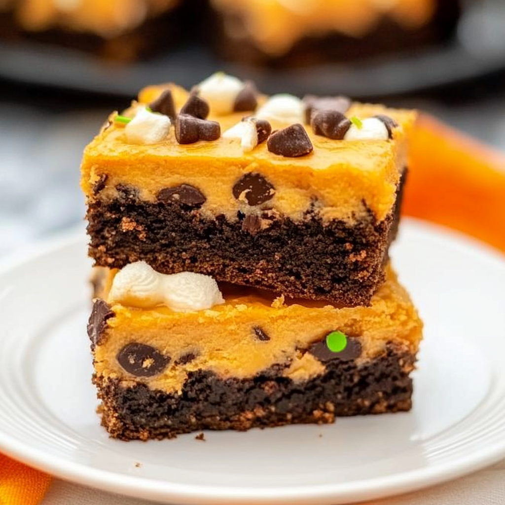 Recipe preparation for Chunky Halloween Treat Bars