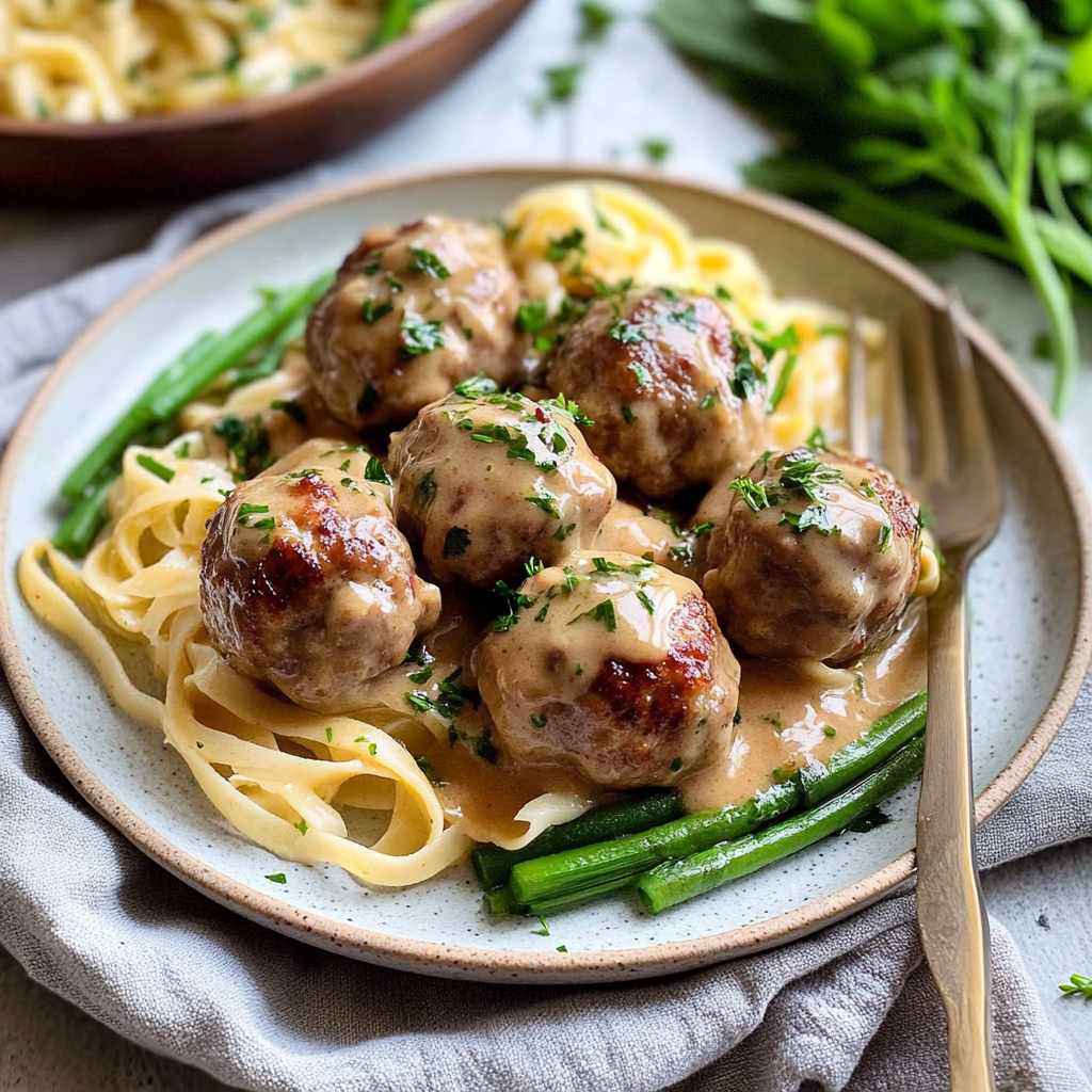 Recipe preparation for swedish meatballs with frozen meatballs