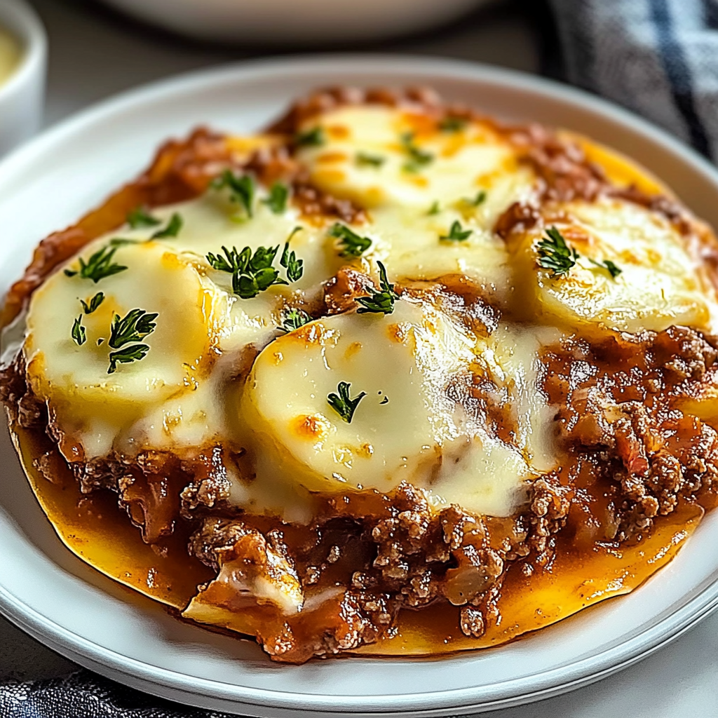 Recipe preparation for hobo casserole ground beef