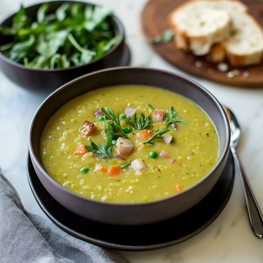 Recipe preparation for split pea soup