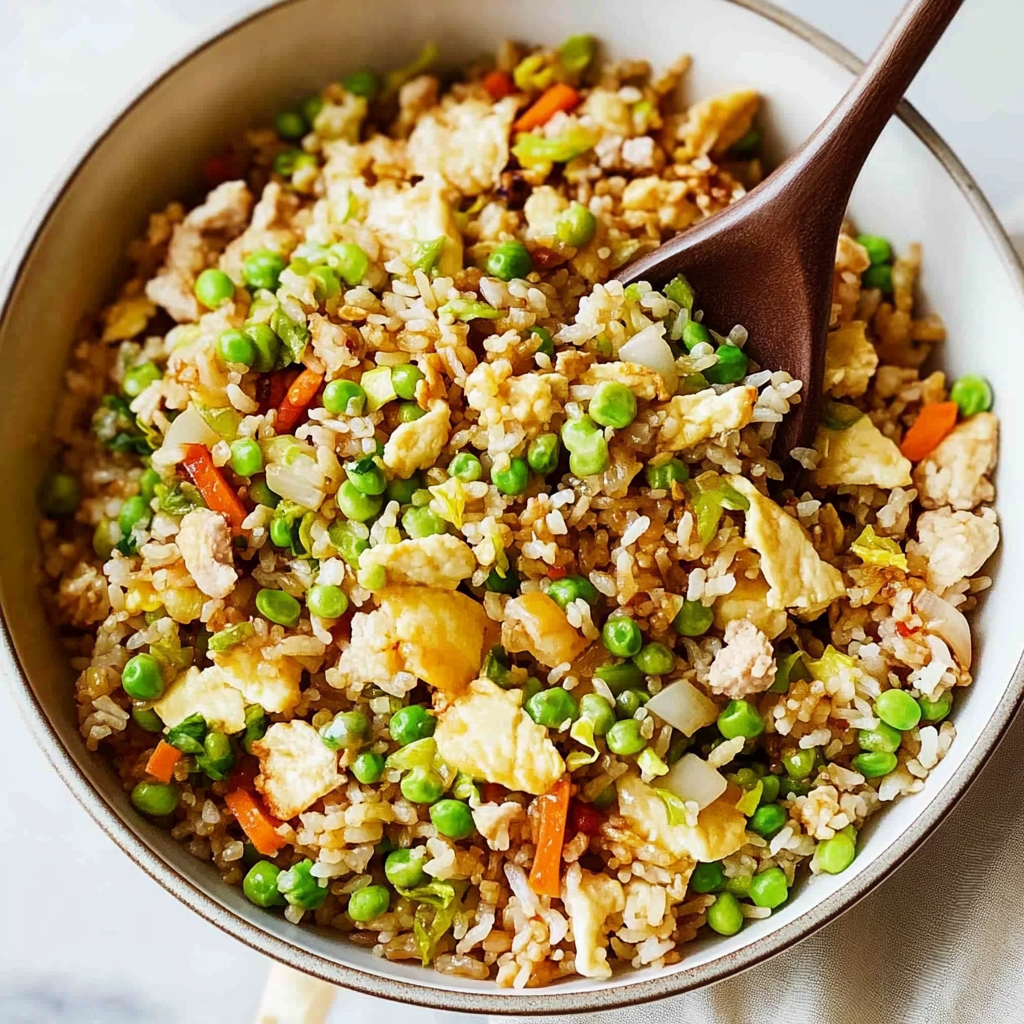 Recipe preparation for Fried Rice