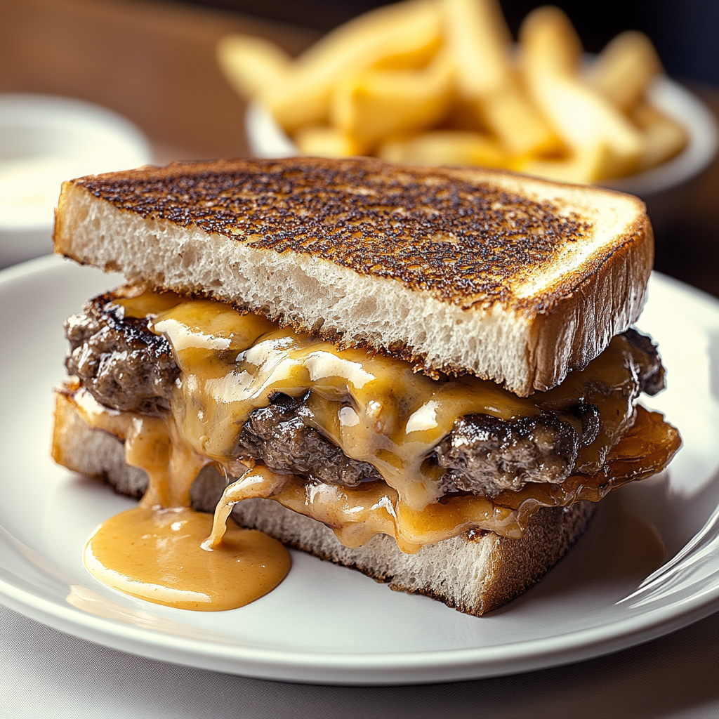 Recipe preparation for patty melts with secret sauce