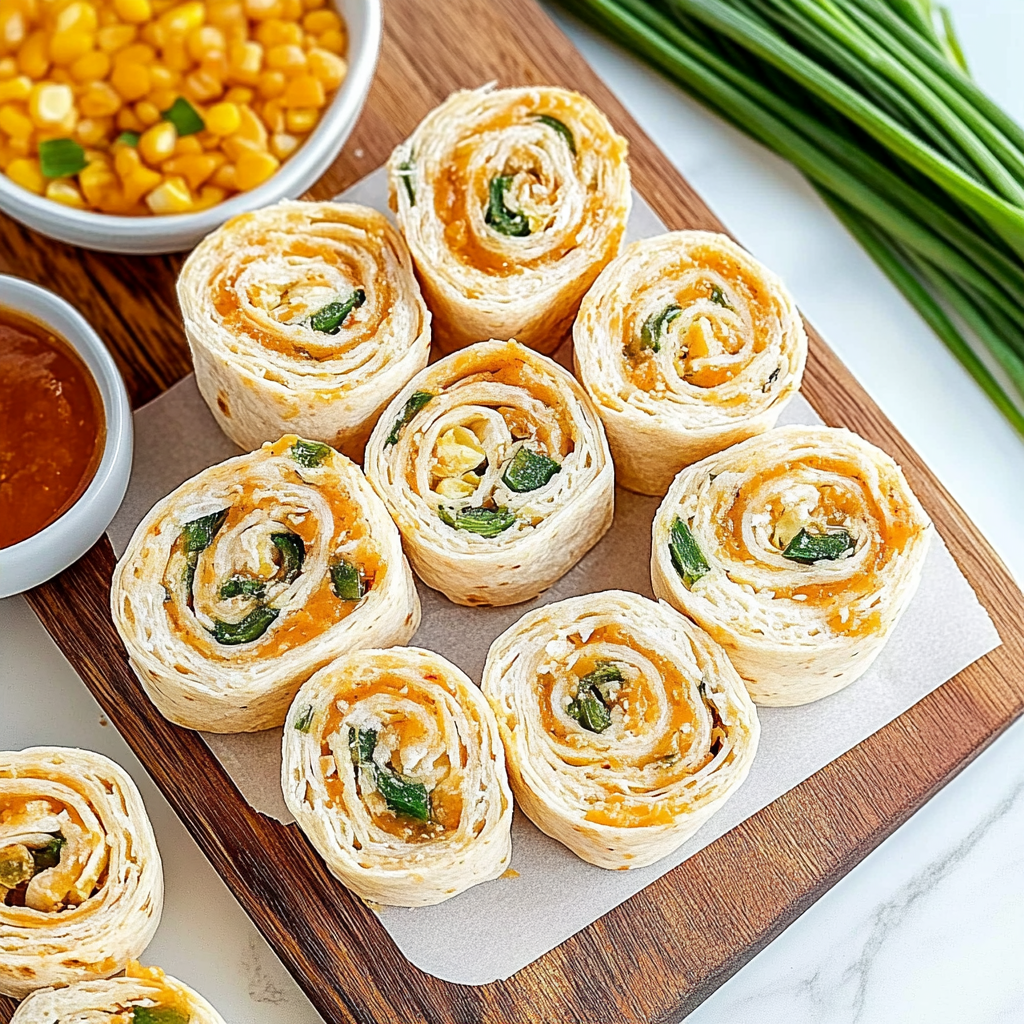 Recipe preparation for roll ups tortilla pinwheels
