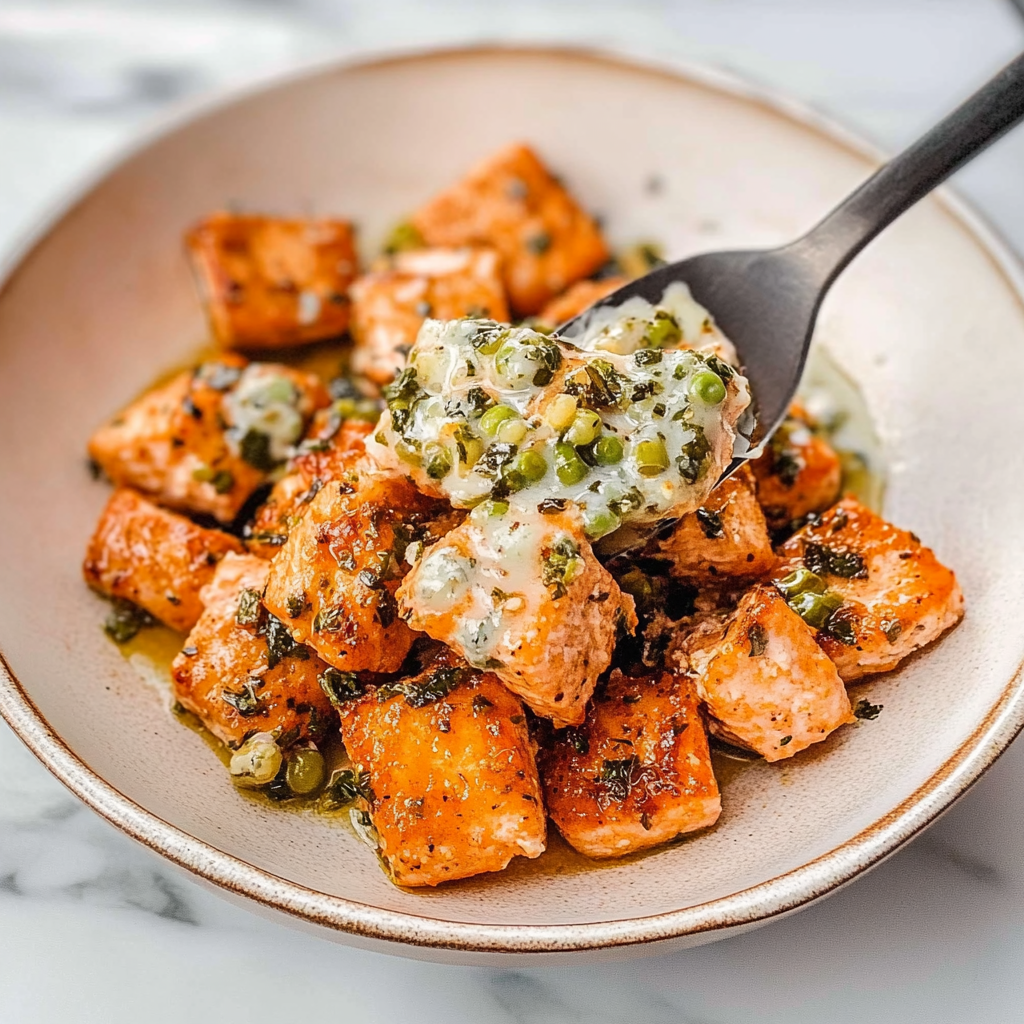 Recipe preparation for salmon bites air fryer