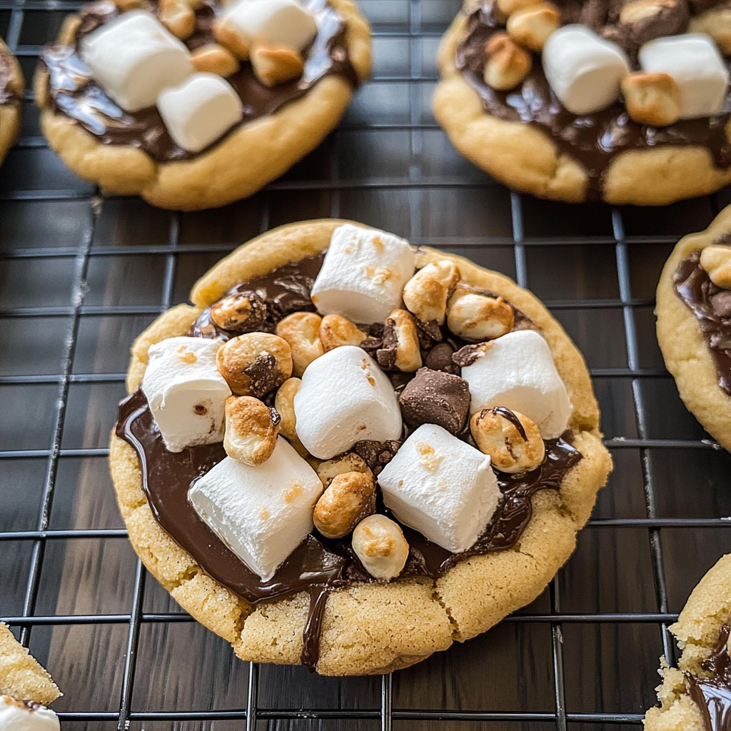 Recipe preparation for s’mores cookies