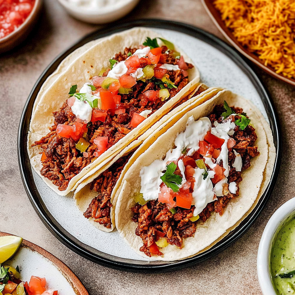 Recipe preparation for beef tacos