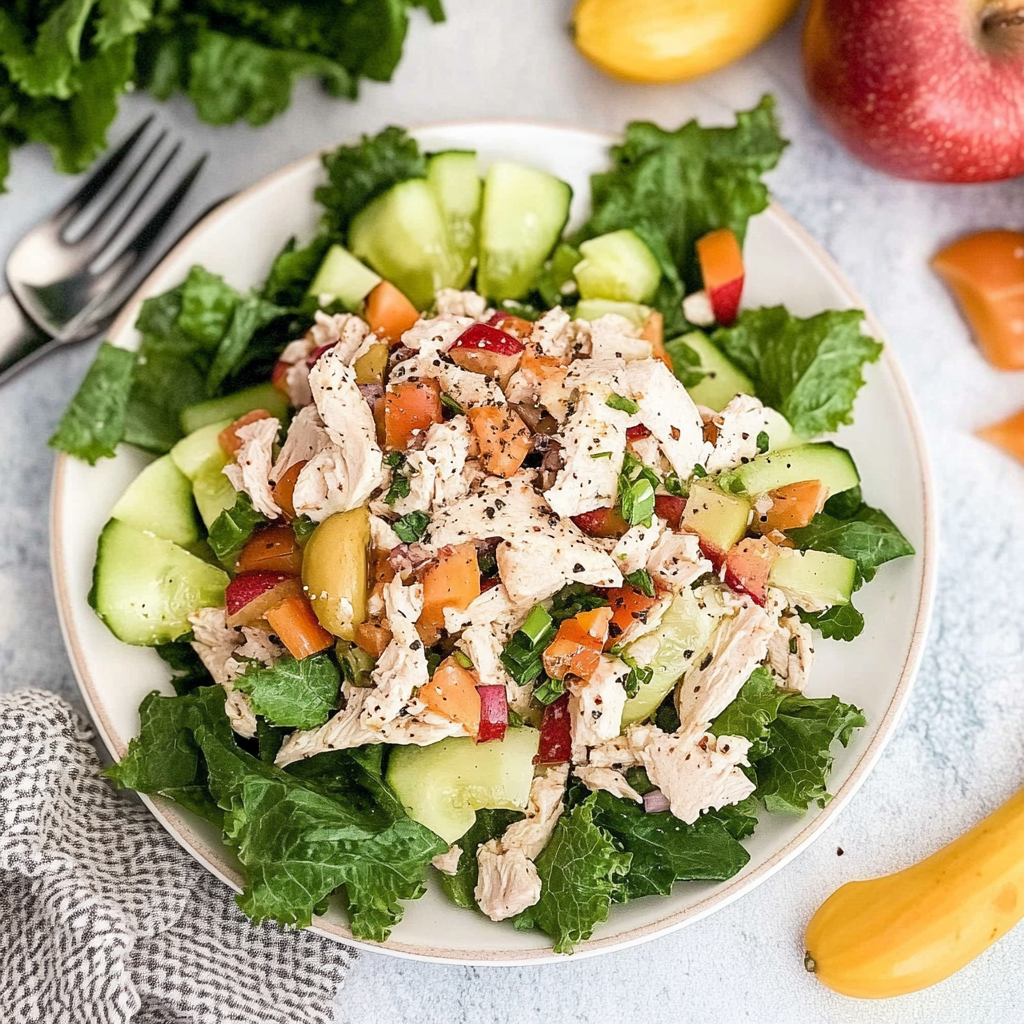 Recipe preparation for greek yogurt chicken salad