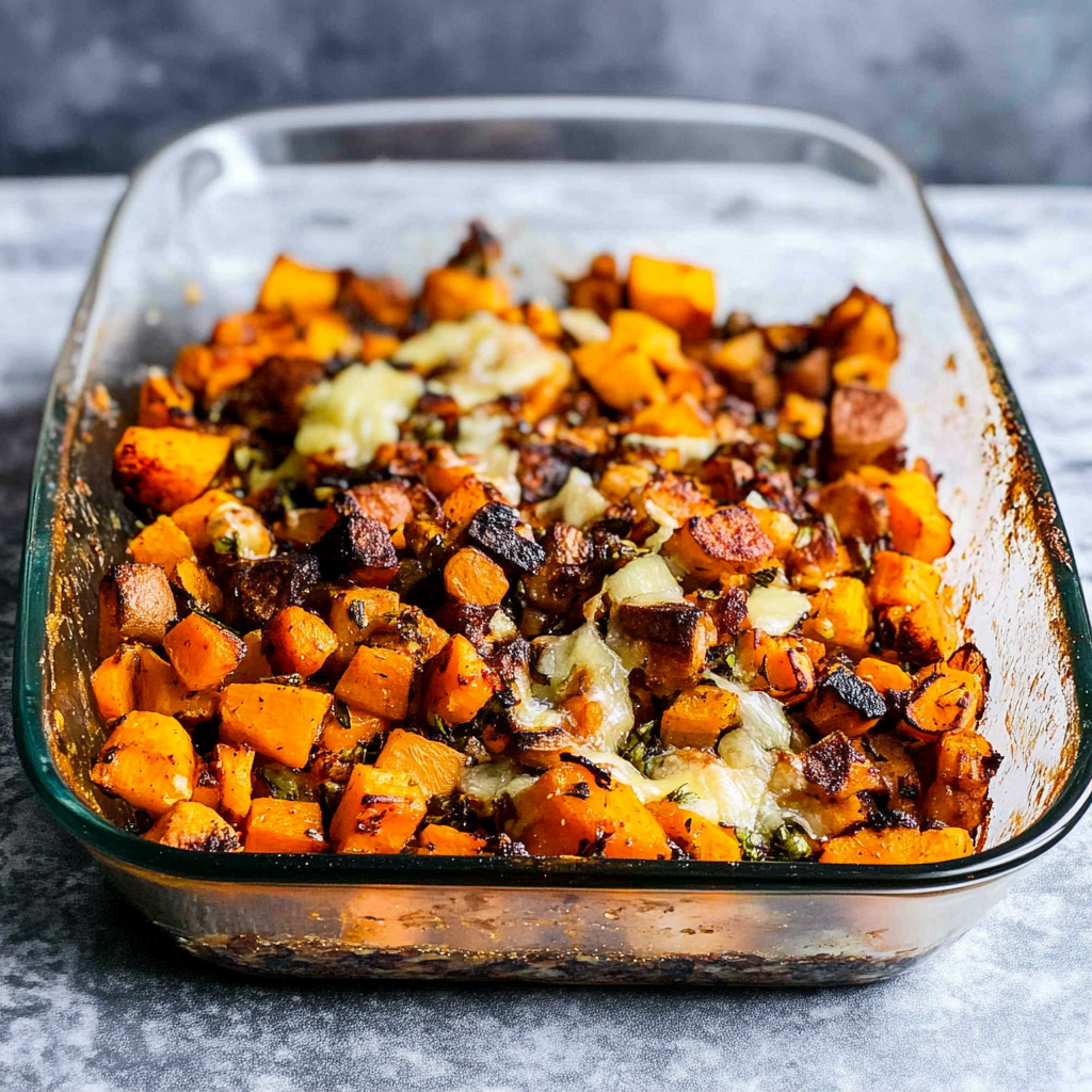 Recipe preparation for sweet potato hash