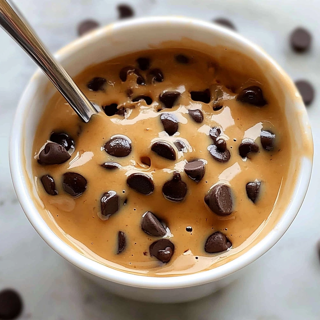 Recipe preparation for chocolate chip mug cake