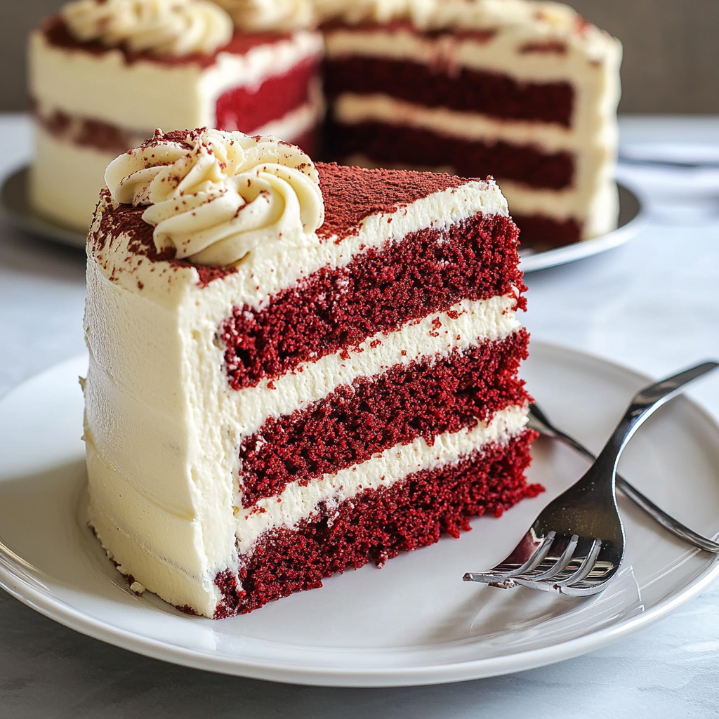 Recipe preparation for red velvet cake