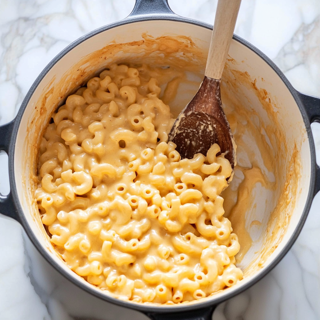 Recipe preparation for Tini’s Mac & Cheese