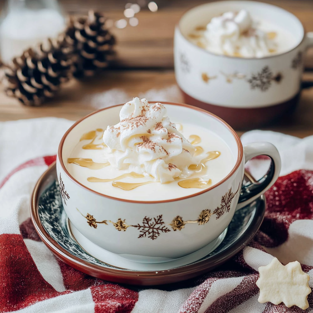 Recipe preparation for White Hot Chocolate