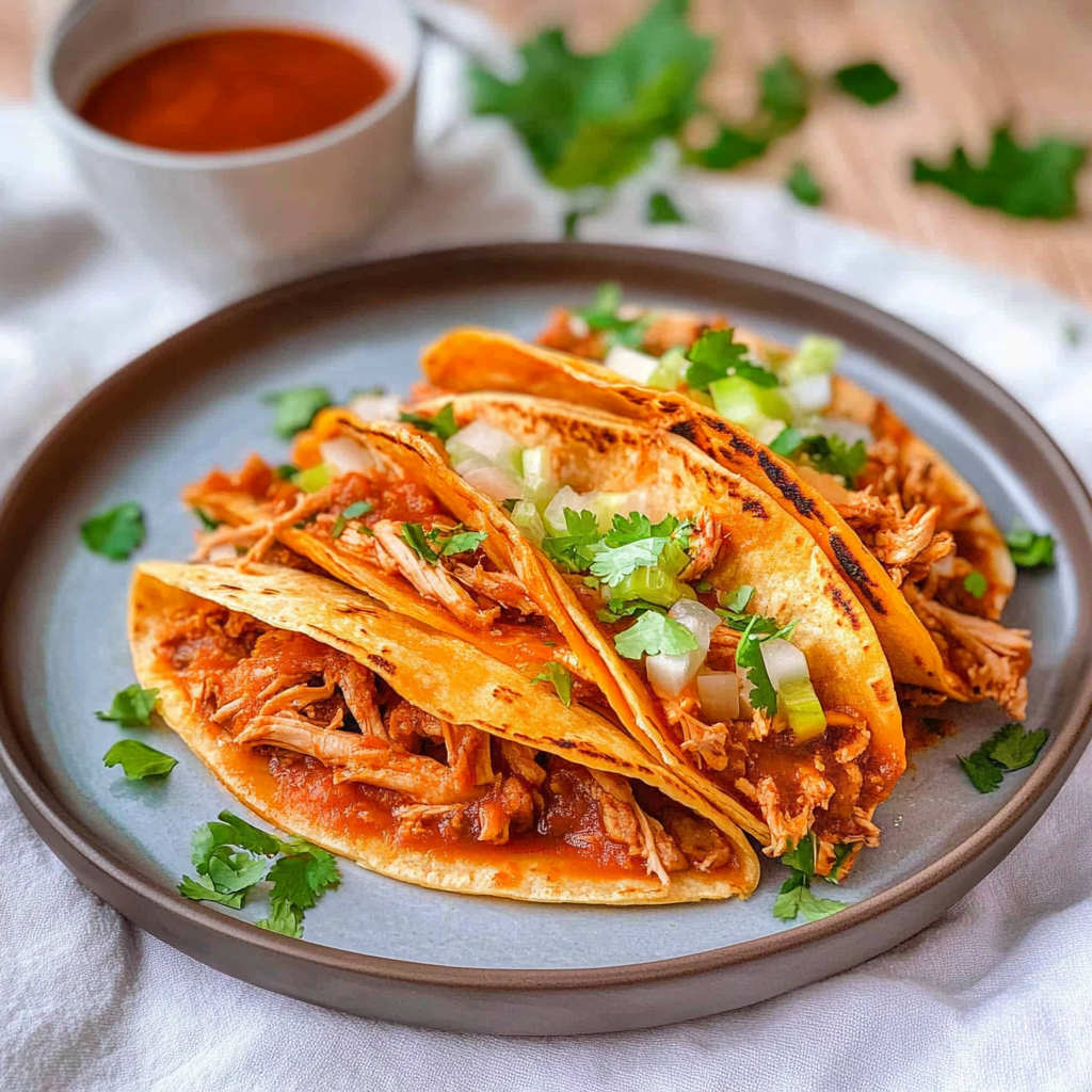 Recipe preparation for chicken birria tacos