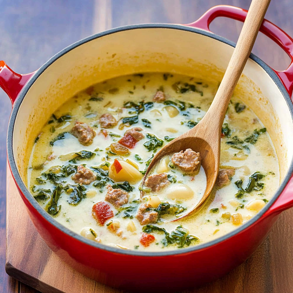 Recipe preparation for zuppa toscana