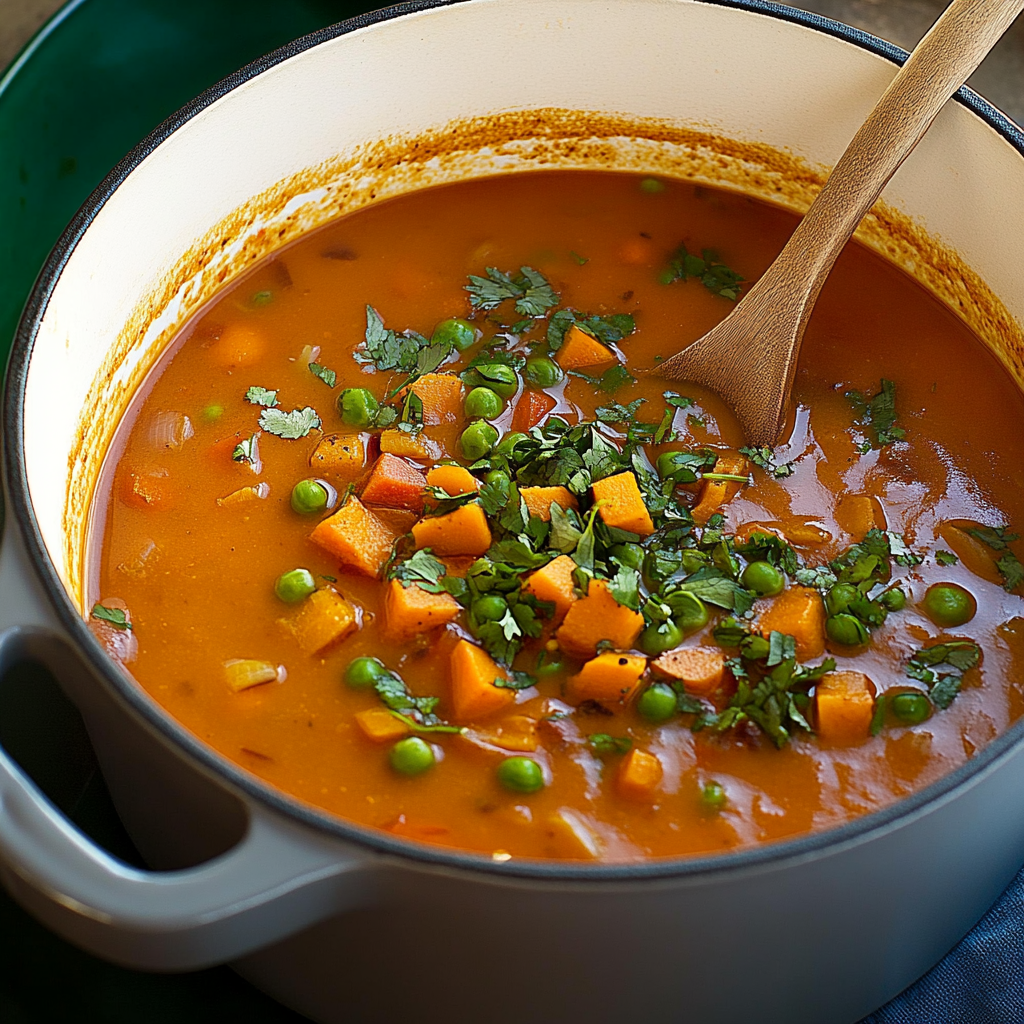 Recipe preparation for sweet potato soup