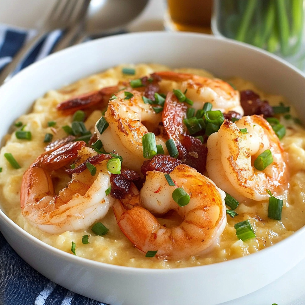 Recipe preparation for shrimp and grits