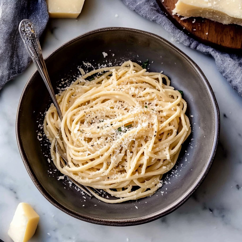 Recipe preparation for Cacio e Pepe
