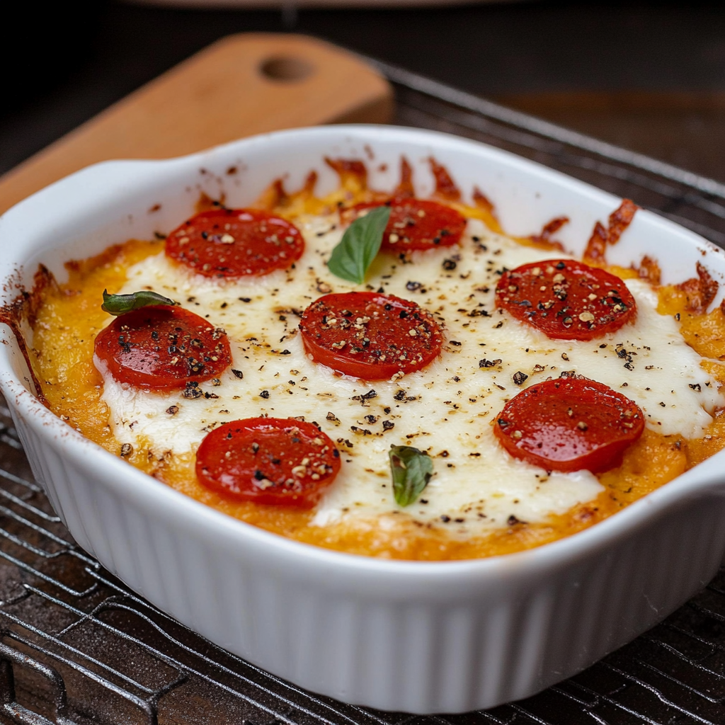 Recipe preparation for Cottage Cheese Pizza Bowl